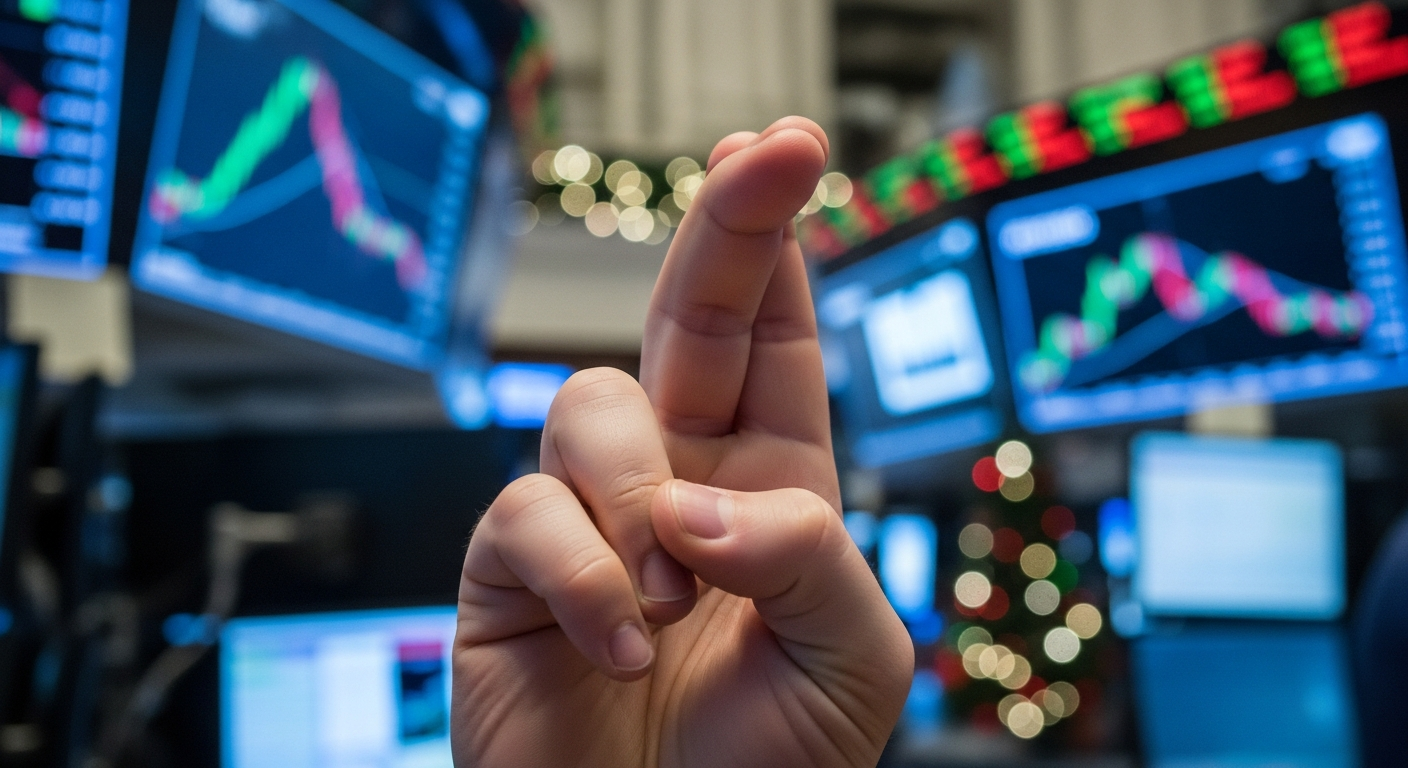 Illustration for U.S. Stock Futures Hold Steady as Silver Shines Bright Ahead of 2026 - Image 1